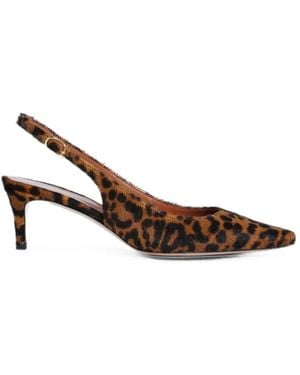 Roberto Festa Adisa Leopard-Print Heeled Court Shoes - Brown