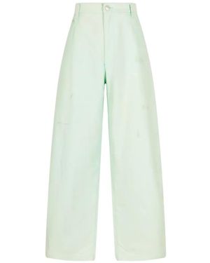 CROQUIS Brushed Loose-Fit Jeans - White