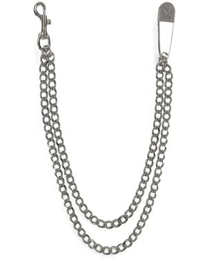 KAMIYA Kmy Safety-Pin Double Wallet Chain - Metallic