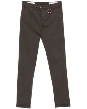 Sartoria Tramarossa Luis Logo-Patch Straight-Leg Trousers - Grey