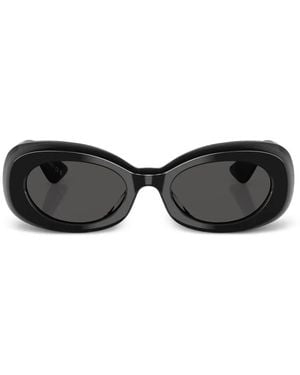 Oliver Peoples Oval-Frame Sunglasses - Black
