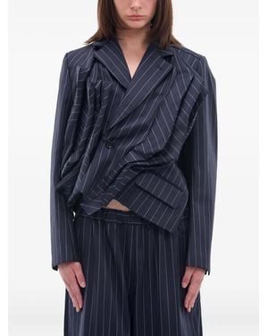 Comme des Garçons Jacke mit Nadelstreifen - Blau