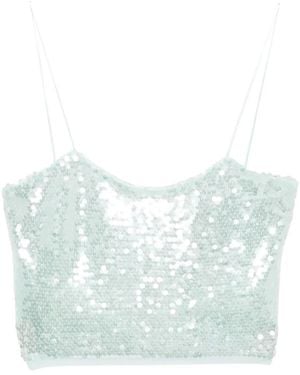 forte_forte Sequin-Embellished Blouse - Blue