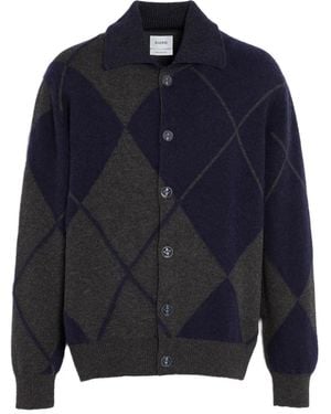 Barrie Cardigan Mit Argyle-Muster - Blau