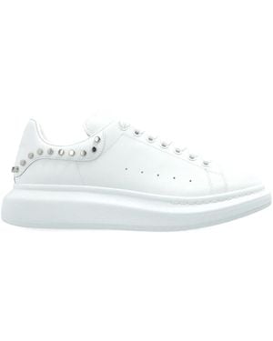 McQueen Stud-Embellished Trainers - White