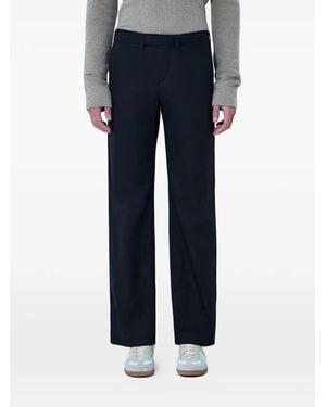 Rier Mid-Rise Tailored Trousers - Blue