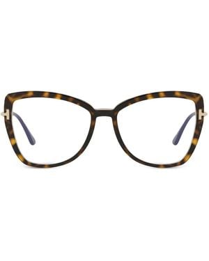 Tom Ford Butterfly Full-Rim Eyeglasses - Brown