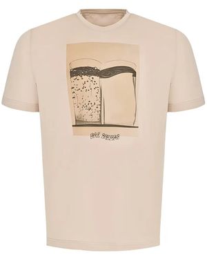 Pal Zileri Graphic Crew-Neck T-Shirt - Natural