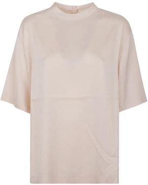 Lisa Yang Blusa Con Collo Rigido - Bianco