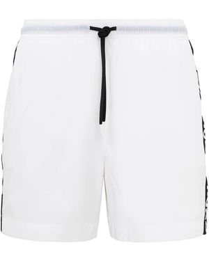 HUGO Fab Drawstring Swim Shorts - White