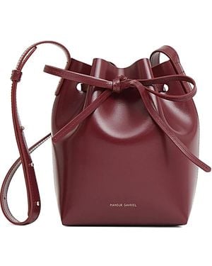 Mansur Gavriel Mini-Tasche Aus Leder - Lila