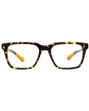 Shinola Flexon Rectangle-Frame Glasses - Brown