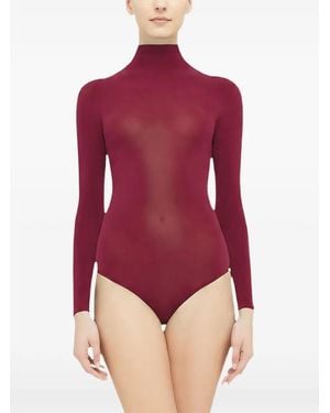Wolford Buenos Aires Turtleneck Bodysuit - Red