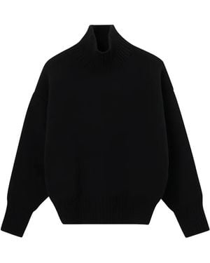 Rohe High-Neck Wool Jumper - Black