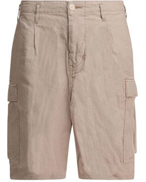 Nonnative Cargo-Shorts mit Falten - Natur