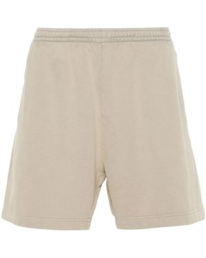 Acne Studios Logo-Patch Jersey Shorts - Natural