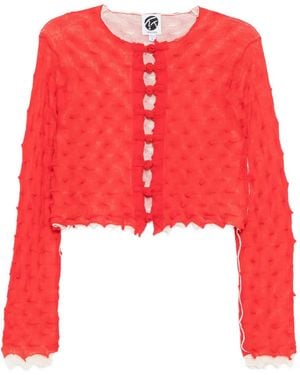 YANYAN KNITS Borlor Cardigan - Red