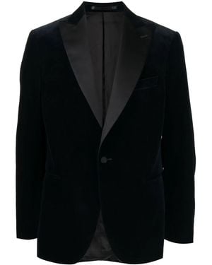 N.Peal Cashmere Velvet-Effect Dinner Jacket - Black