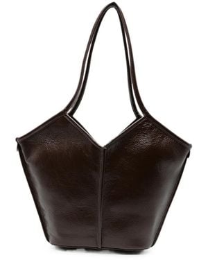 Hereu Calella Leather Tote Bag - Black