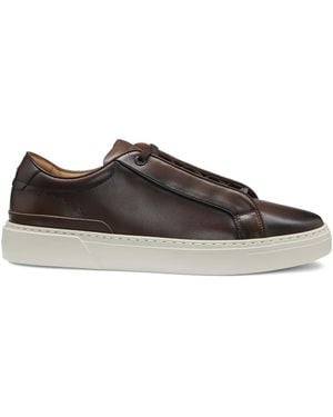 BOSS Gary Trainers With Hidden Laces - Brown