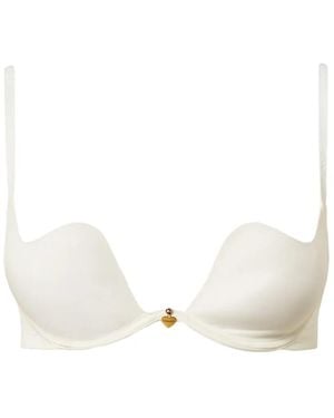 Twinset Sweetheart-Neck Push-Up Bra - White