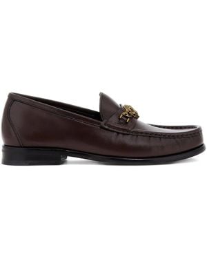 Roberto Cavalli Chain-Detail Loafers - Brown