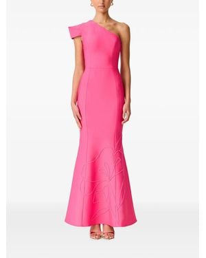 Elliatt Opline Floral-Embroidered Maxi Dress - Pink