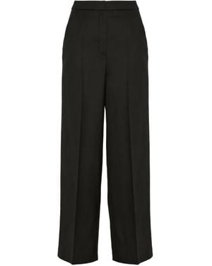Yves Salomon Flannel Tailored Trousers - ブラック