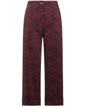 Pierre Louis Mascia Hose mit geometrischem Print - Lila