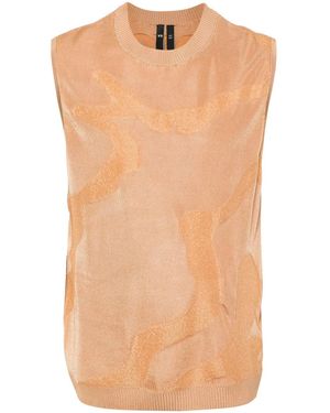 Y-3 Top con monograma en jacquard - Neutro