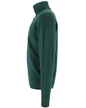 FILIPPO DE LAURENTIIS Roll-Neck Knitted Jumper - Green