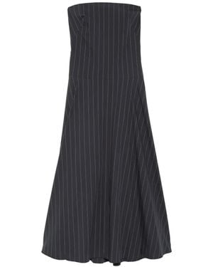 St. Agni Rouleau Striped Maxi Dress - Blue
