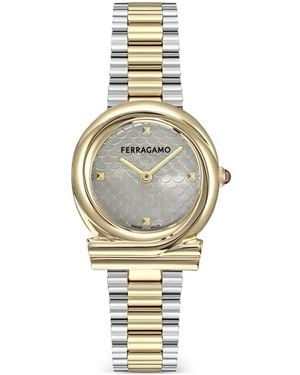 Ferragamo Gancini Twisted 32Mm Watch - Metallic