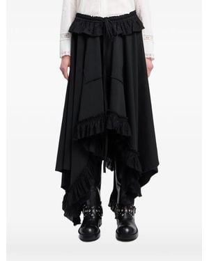 Ann Demeulemeester Gonna Asimmetrica - Nero