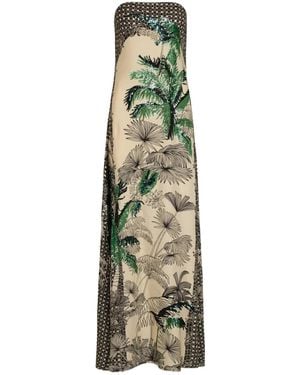 Johanna Ortiz Simbologia Floral Sequin Maxi Dress - Green