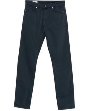 Incotex Buttoned Trousers - Blue