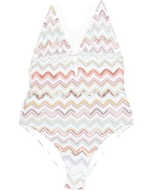 Missoni Zig-Zag Swimsuit - White