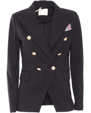Circolo 1901 Double-Breasted Blazer - Black