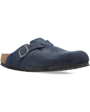 Birkenstock Boston スエードミュール - ブルー