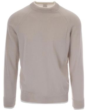 Eleventy Wool Raglan-Sleeve Jumper - Grey