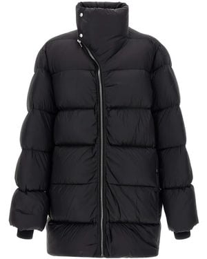 Rick Owens Turtle Quilted Down Coat - Black