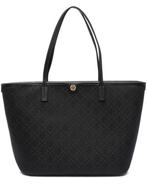 Tory Burch T Monogram ハンドバッグ - ブラック