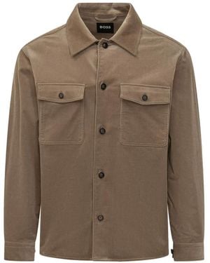 BOSS Relaxed-Fit Blazer - Brown