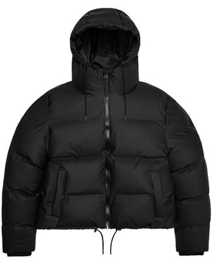 Rains Alta Short Puffer Jacket - Black