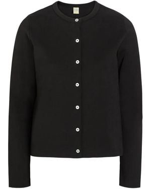 Flore Flore Button-Up Jersey Vest - Zwart