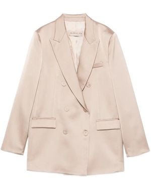 Blanca Vita Double-Breasted Blazer - Natural