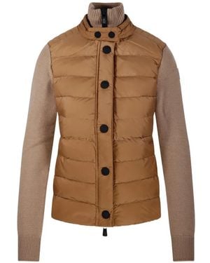 Moncler Quilted Paneled Jacket - Brown
