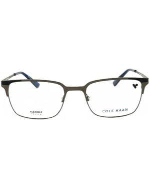 Cole Haan Rectangular-Frame Glasses - Gray