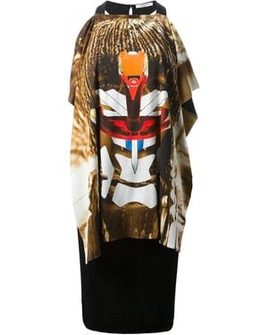 Givenchy Mask Graphic Dress - Black
