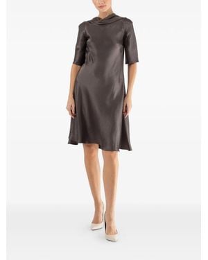 Peter Cohen Vic Short-Sleeve Mini Dress - Gray